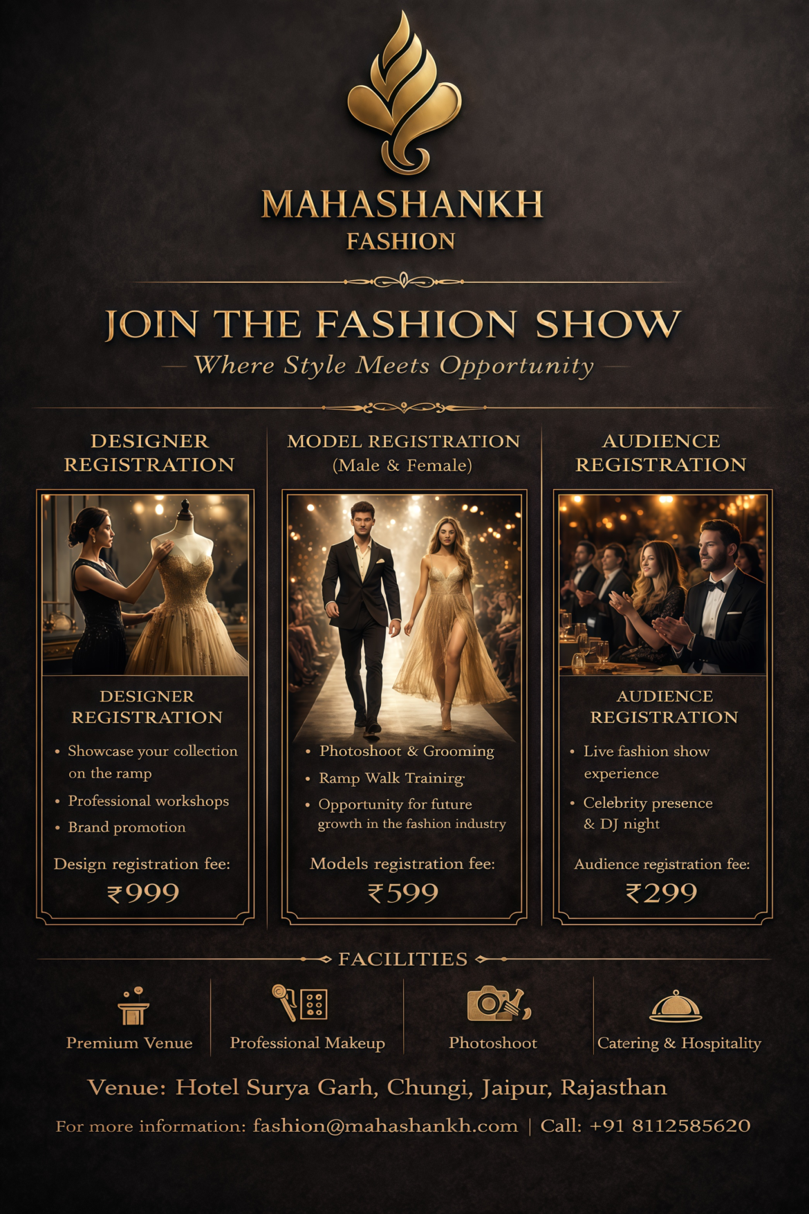 Mahashankh Fashion Show 2026 – Exclusive Registration Open for Designers, Models & Audience