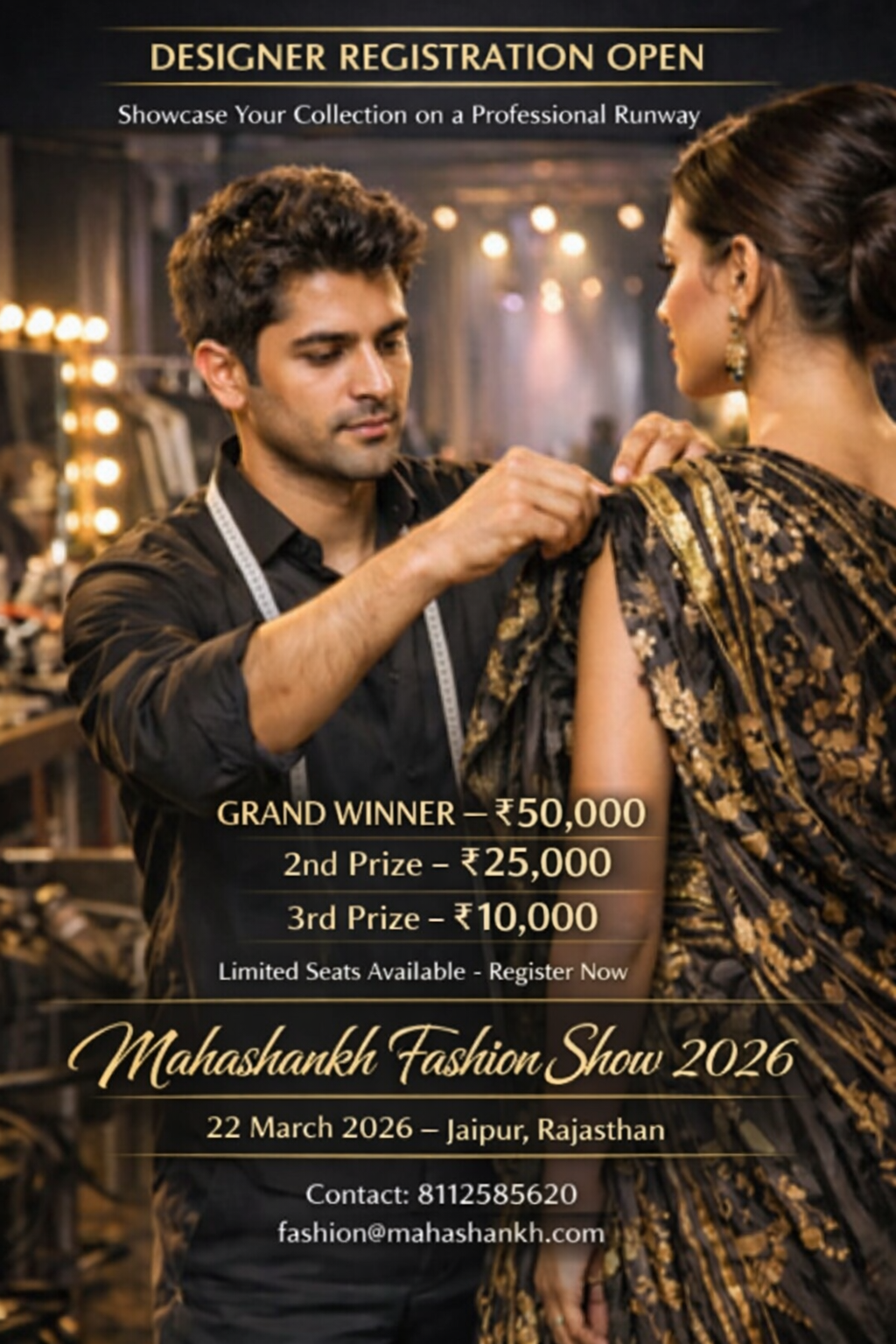 Jaipur’s Biggest Fashion Designer Contest 2026 | Cash Prizes up to ₹50,000
