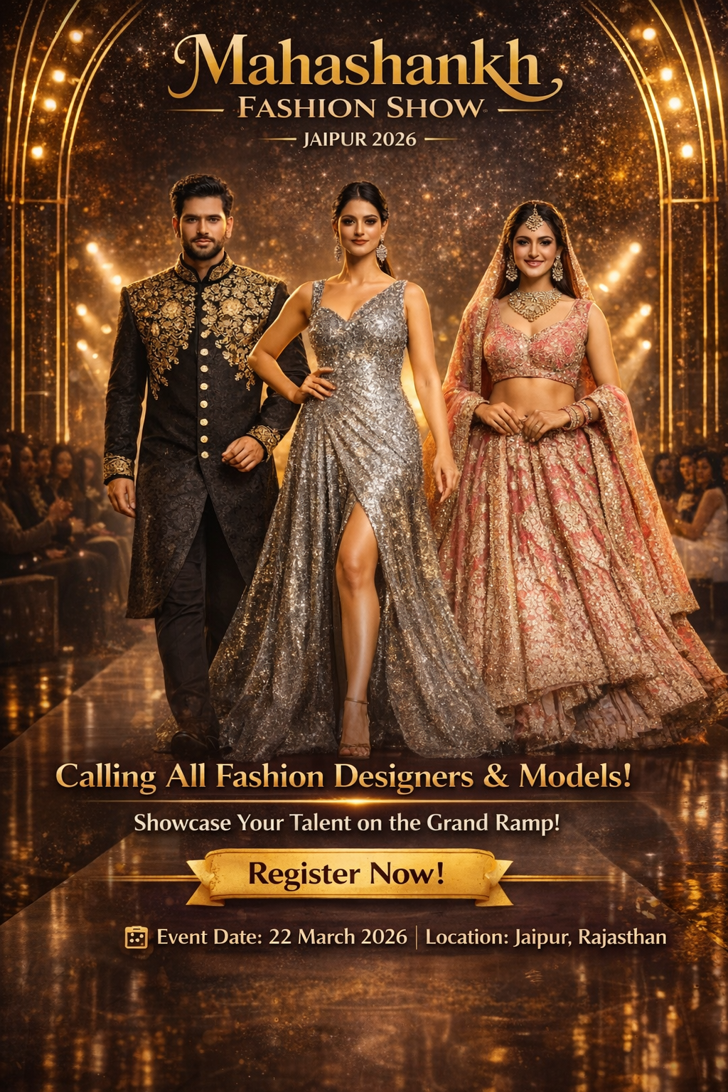 The Ultimate Runway Platform for Fashion Designers & Models at Mahashankh Fashion Show